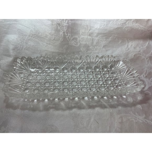 Early American Pressed Glass Celery Dish Antique Beautiful - Picture 3 of 5